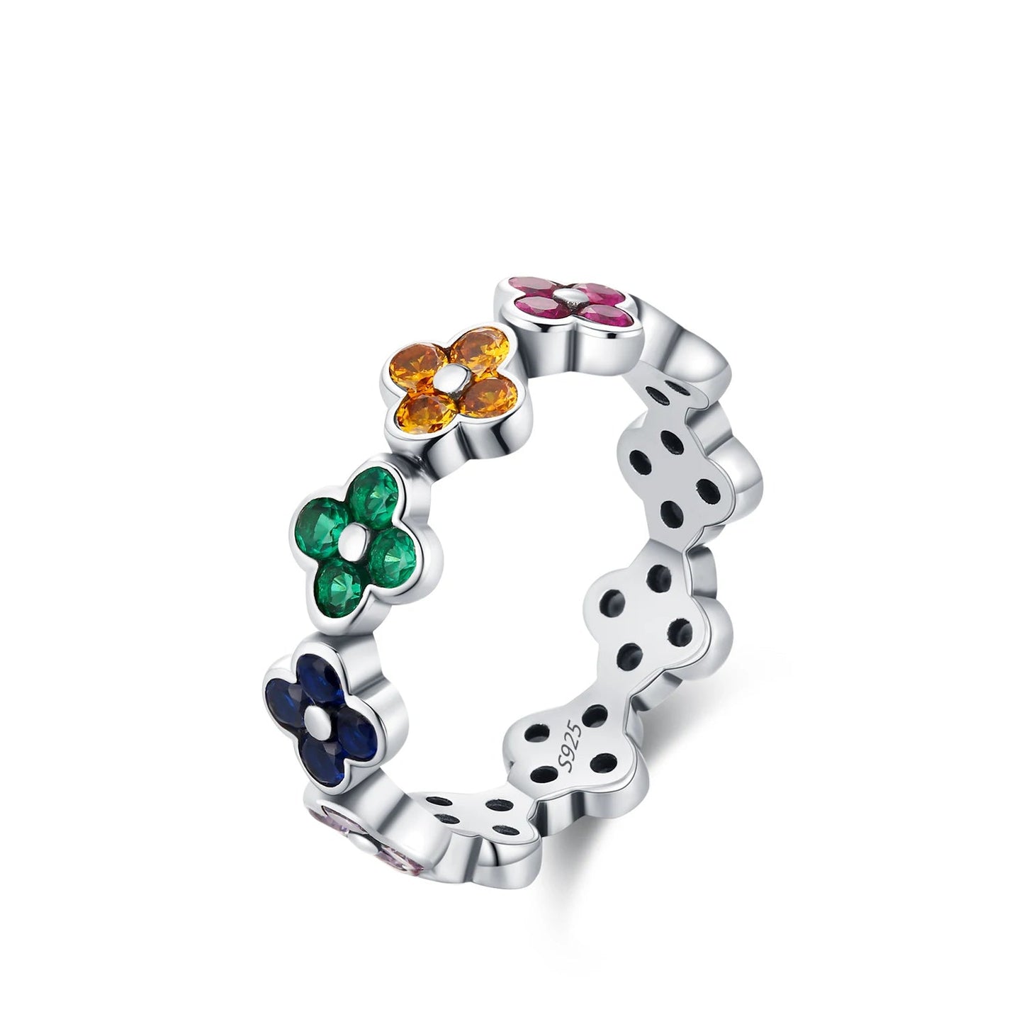 Leaf, Clover, Heart & Eternity Stackable Ring