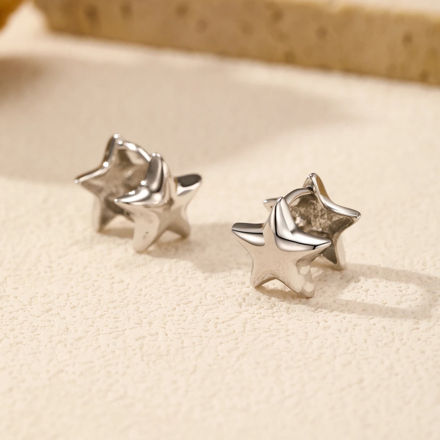 Simple Double Side Mirror Earrings