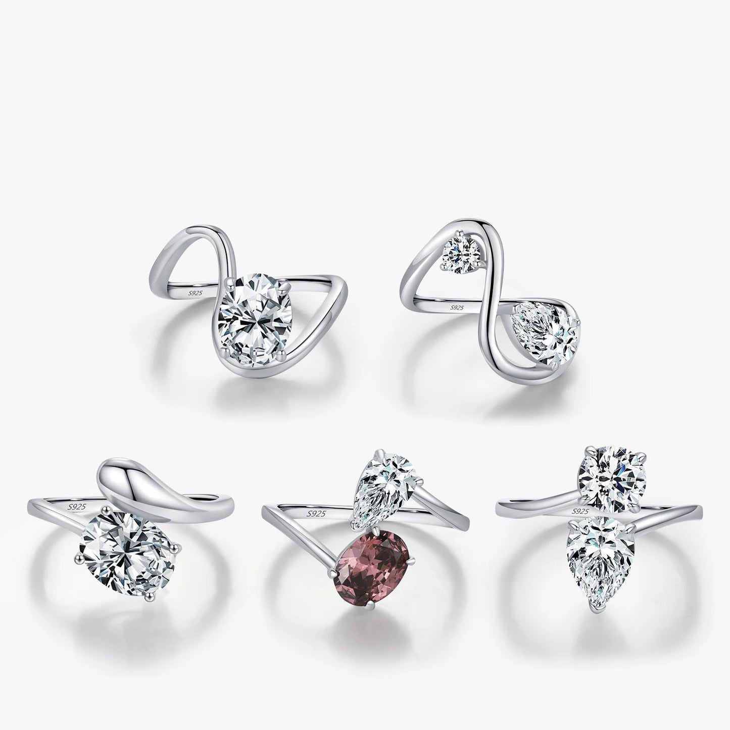 Snake Line Rings