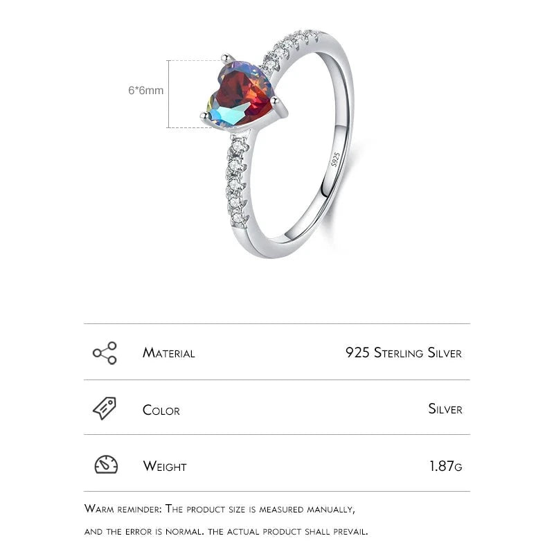 Colorful Heart Ring