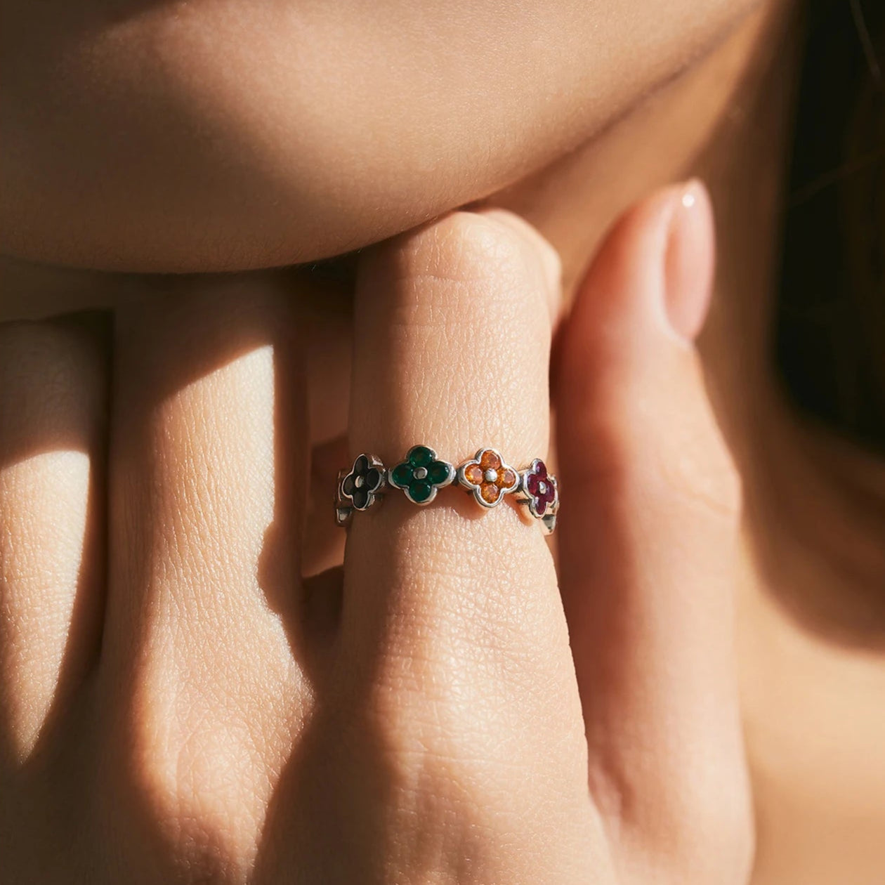 Leaf, Clover, Heart & Eternity Stackable Ring