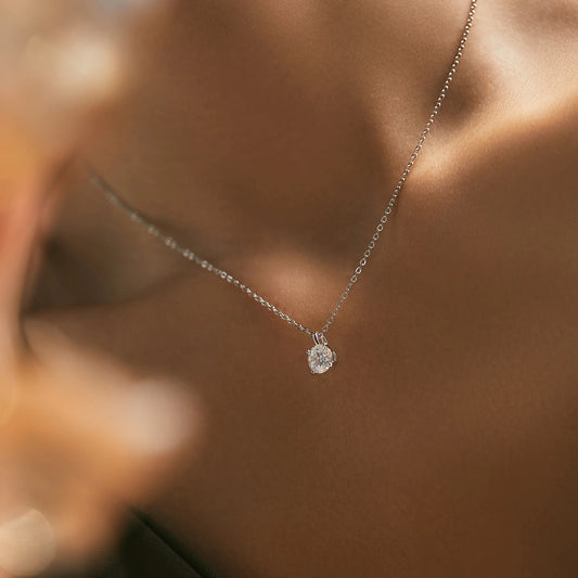 1CT Moissanite Necklace
