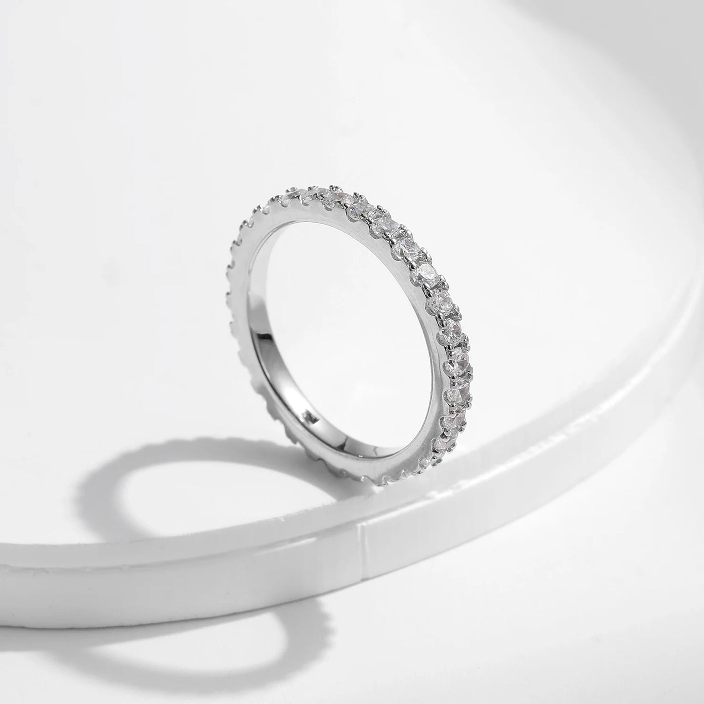 Precious Luxury D Color Moissanite Stackable Ring