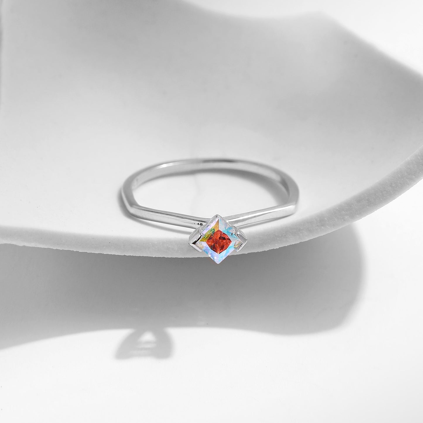 Colorful Square Geometric Ring