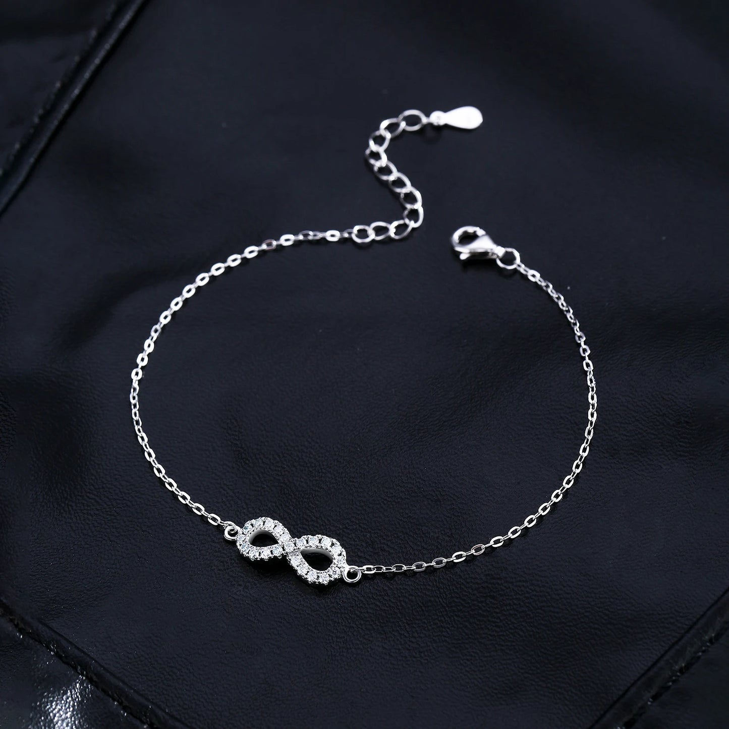 Infinity Love Moissanite Lab Bracelet