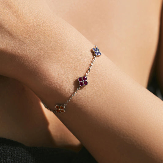 Leaf Clover Colorful Bracelet