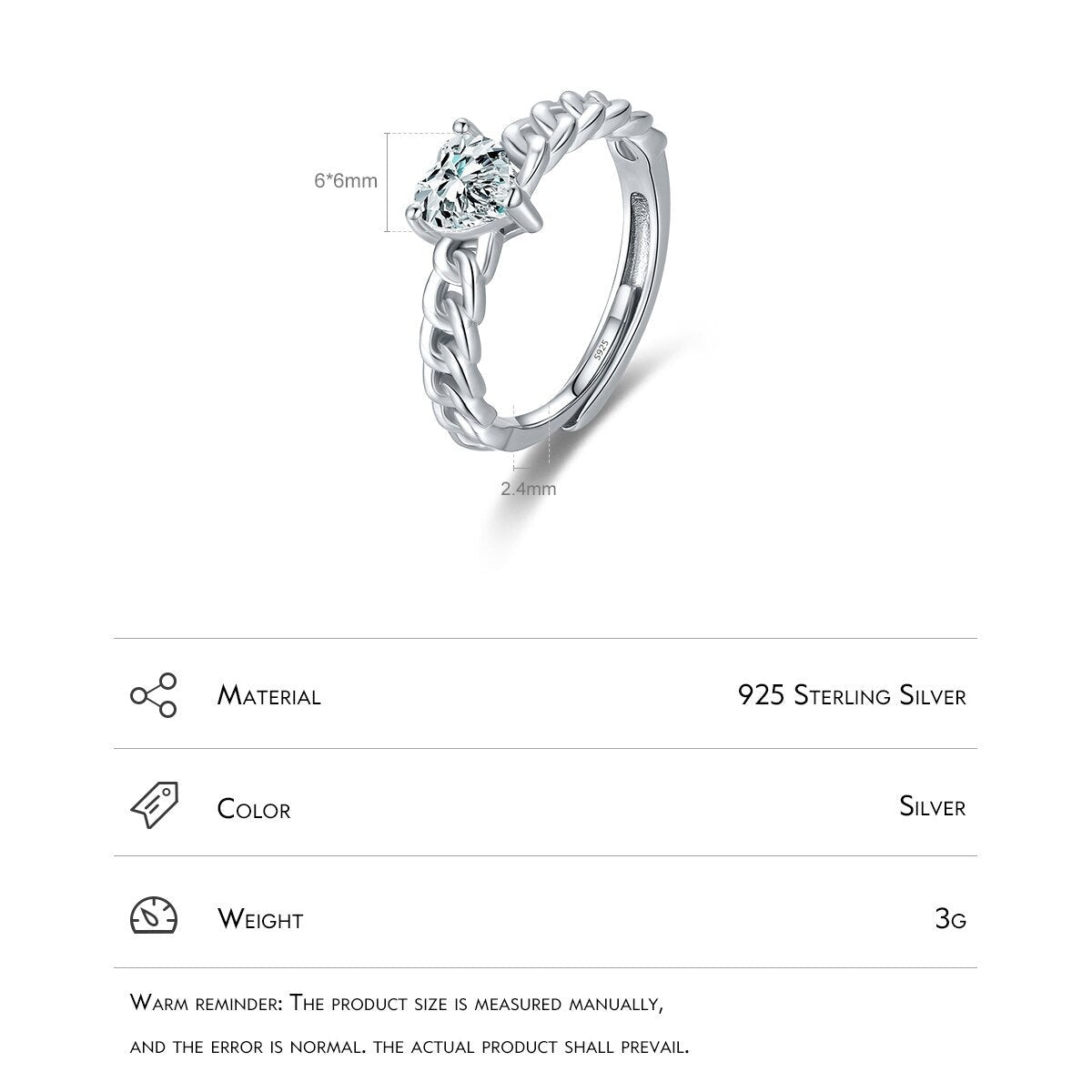 Hearty Chain Ring