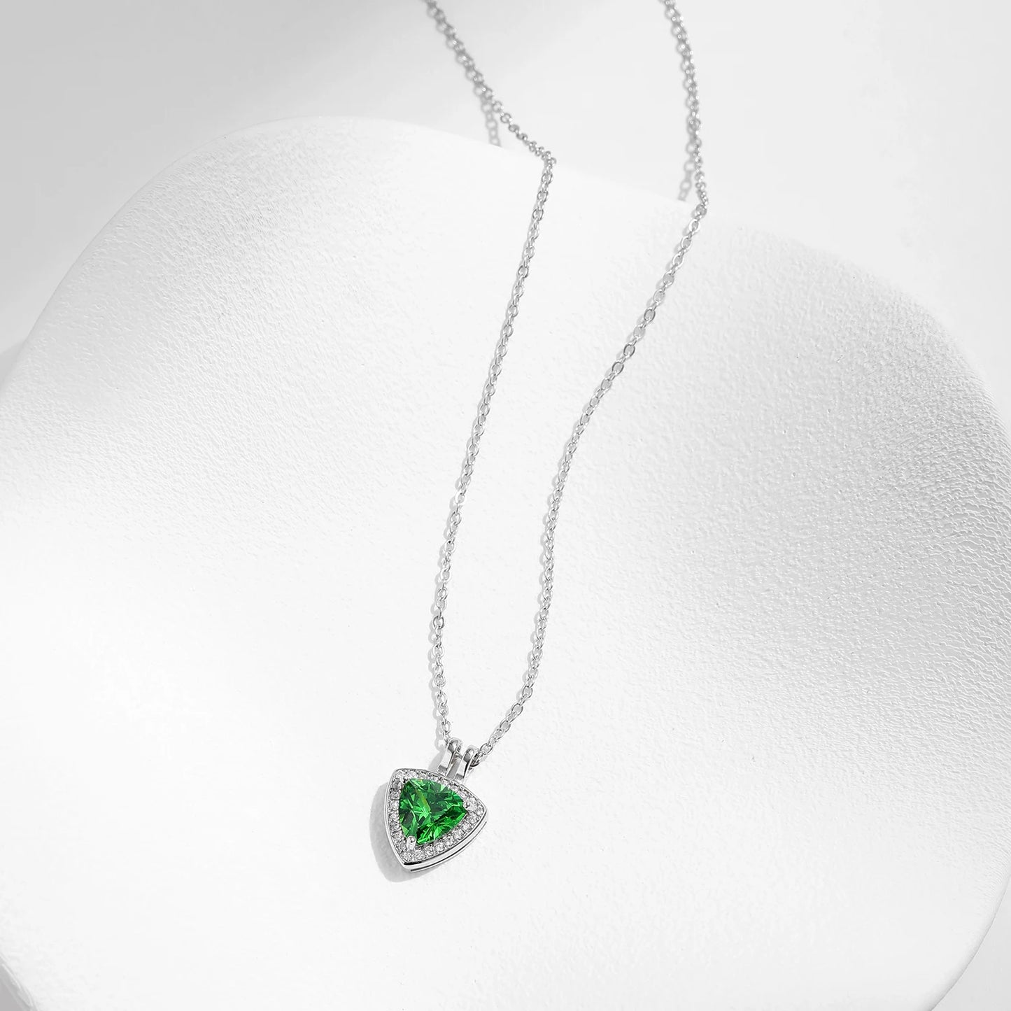Triangle Green Necklace