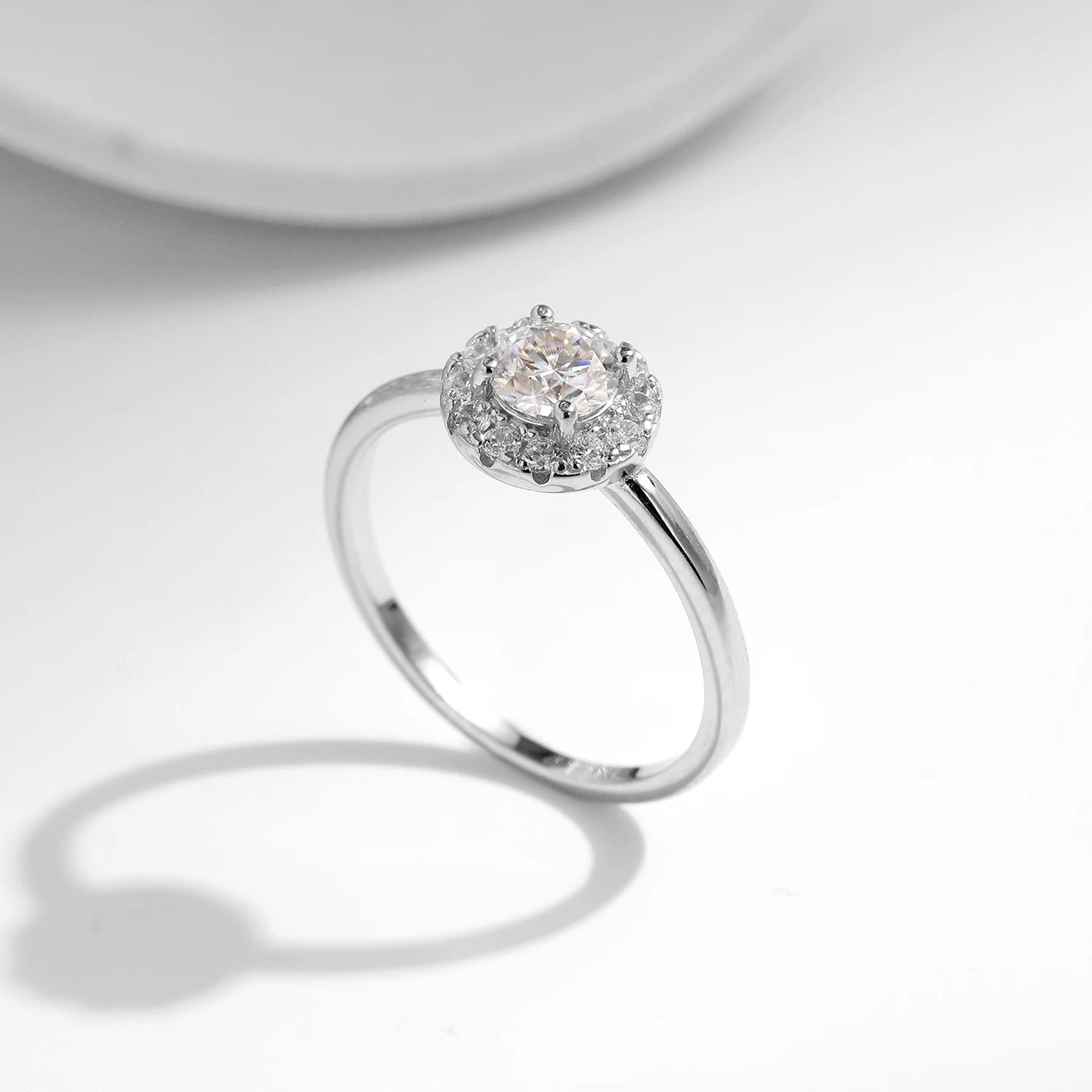 Affection Moissanite Ring (0.5CT D Color VVS1 )