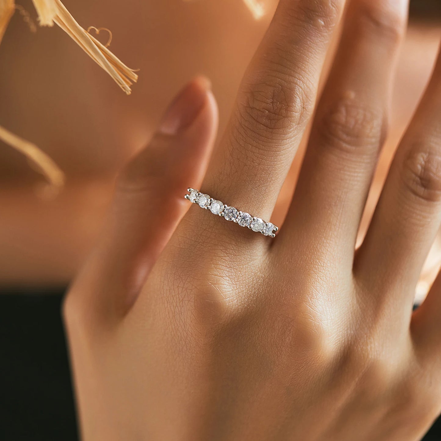 Noble Moissanite Ring