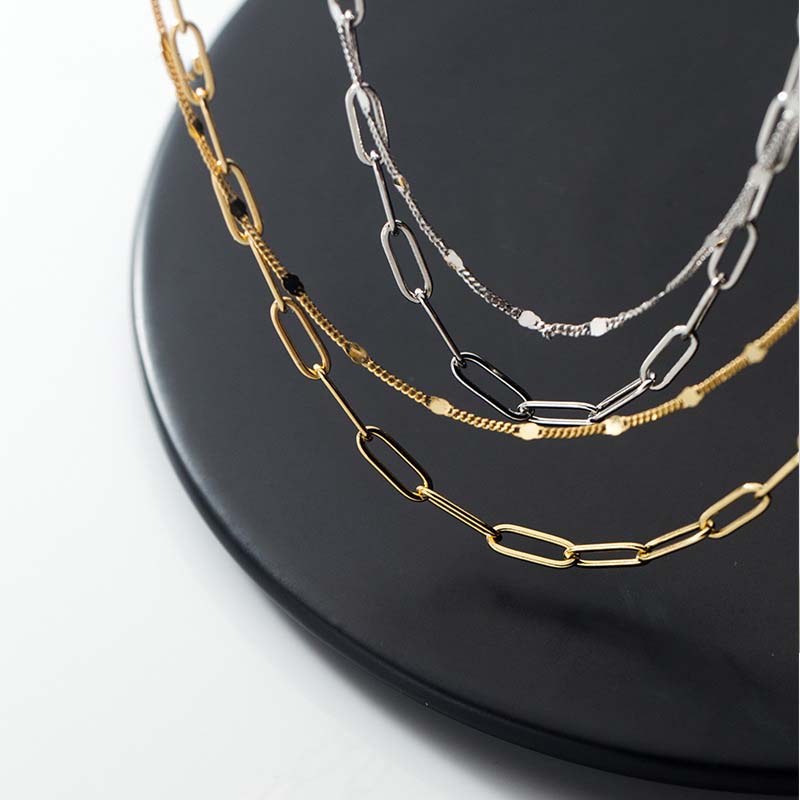 Double Layer Link Chain Necklace