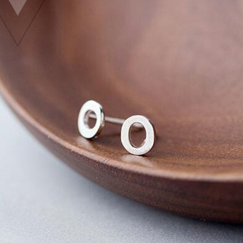 A-Z Letter Stud Earrings - RawaJewels
