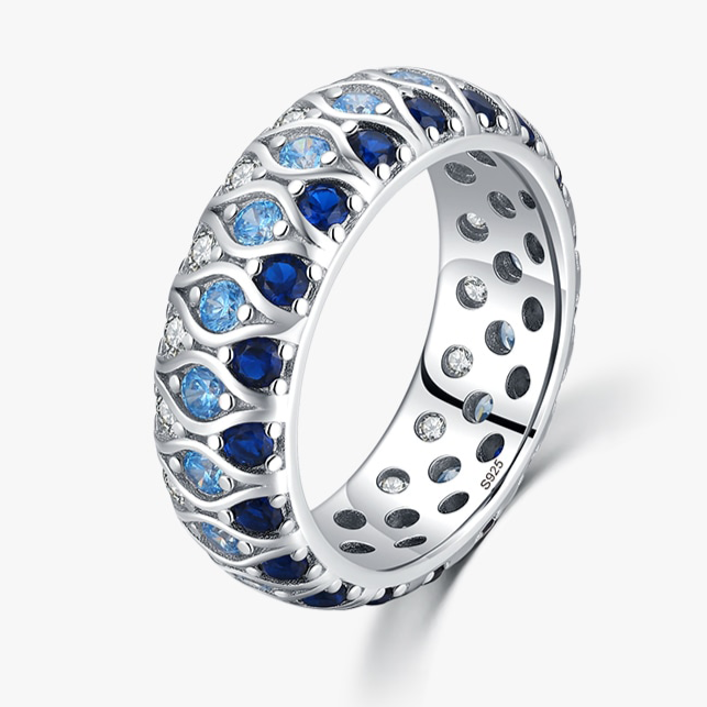 Gradient Blue Ring - RawaJewels