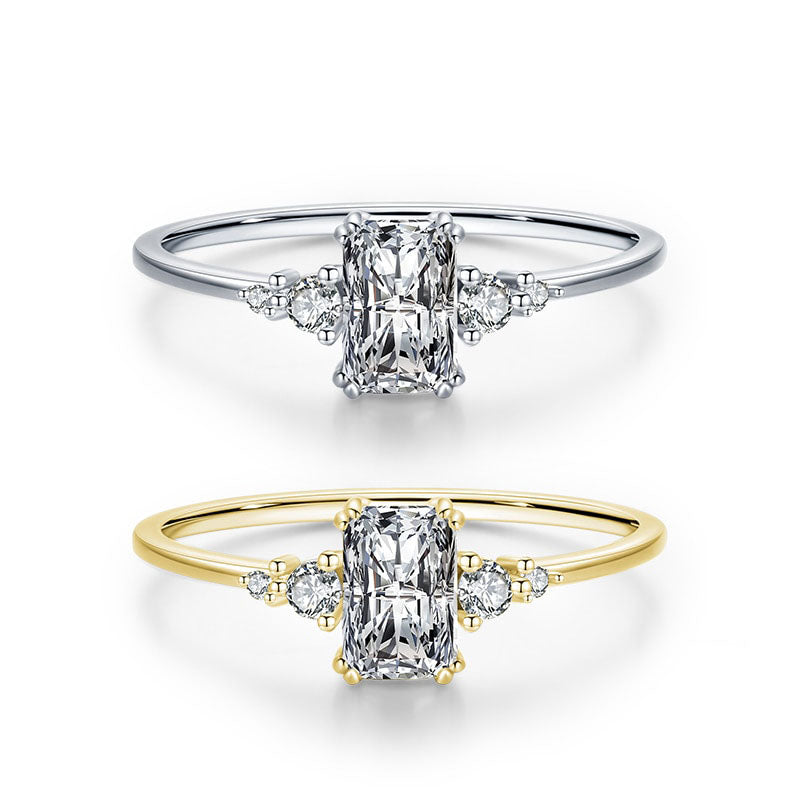 Rectangle Dazzling Ring - RawaJewels