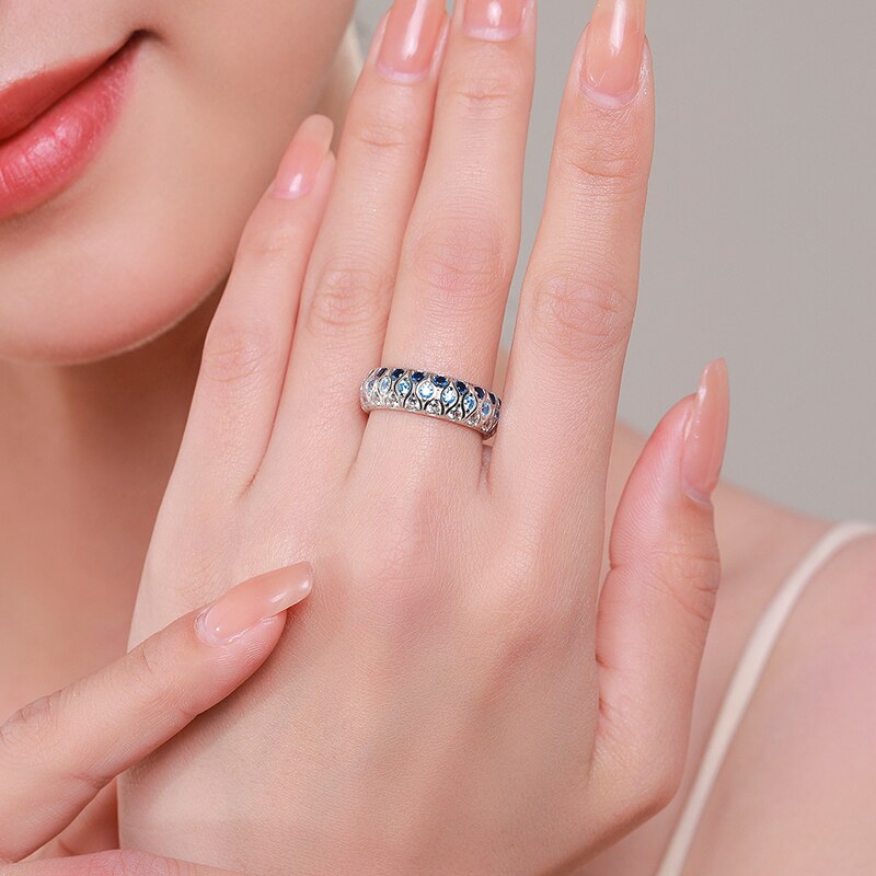 Gradient Blue Ring - RawaJewels