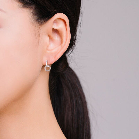 Circle Drop Earrings - RawaJewels