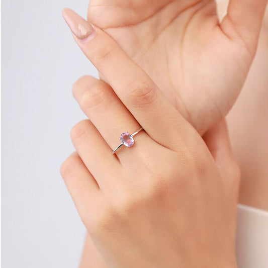 Oval Candy Tourmaline Ring - RawaJewels