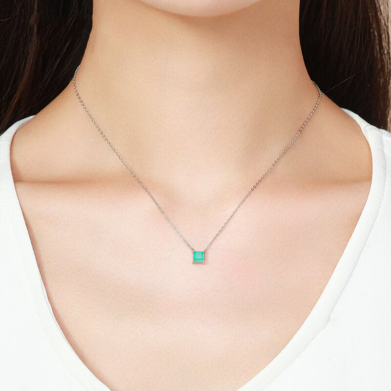 Green Tourmaline Necklace - RawaJewels