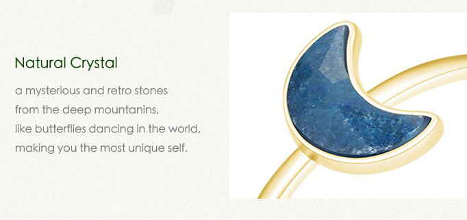 Blue Moon Gold Ring - RawaJewels