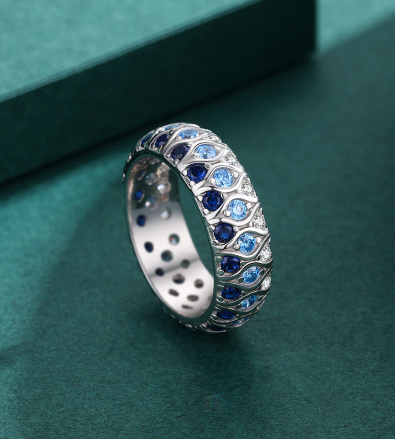 Gradient Blue Ring - RawaJewels