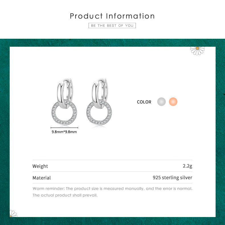 Circle Drop Earrings - RawaJewels