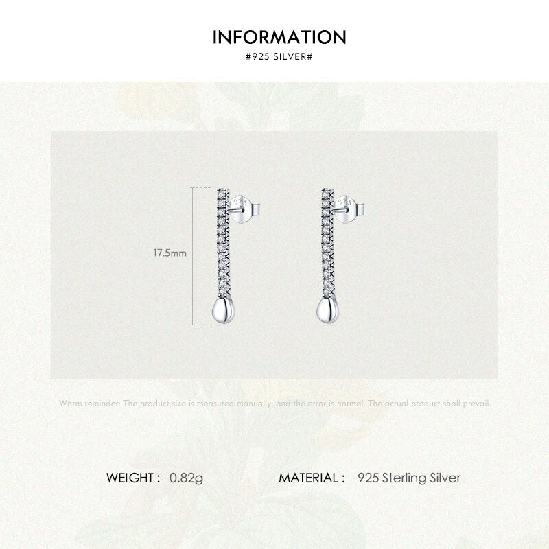 Long Line Stud Earrings - RawaJewels