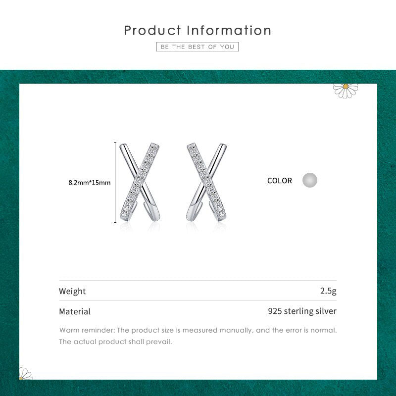 X Shape Earring - RawaJewels