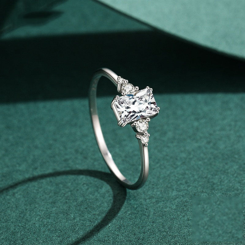 Rectangle Dazzling Ring - RawaJewels