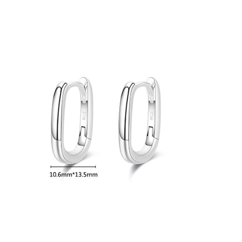 Oval Charm Hoop Earrings - RawaJewels