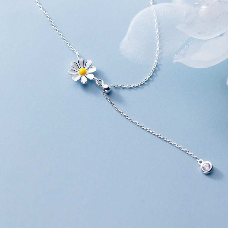 Daisy Tassel Necklace - RawaJewels