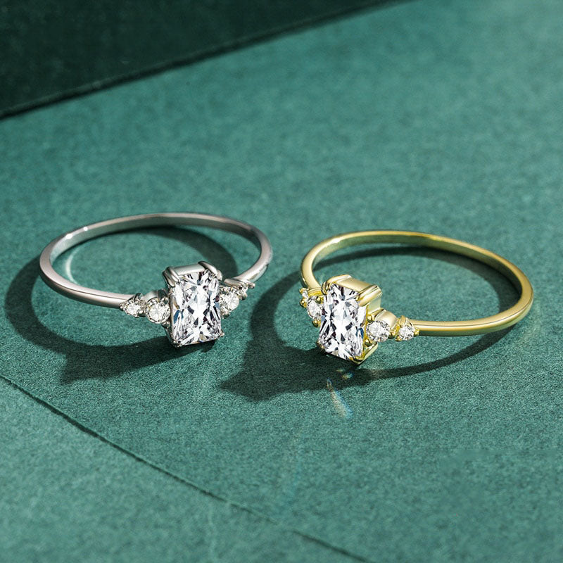 Rectangle Dazzling Ring - RawaJewels