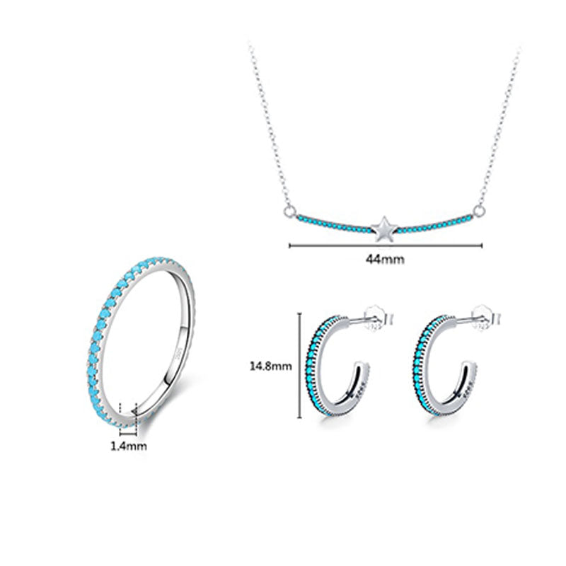 Turquoise Jewelry Set - RawaJewels