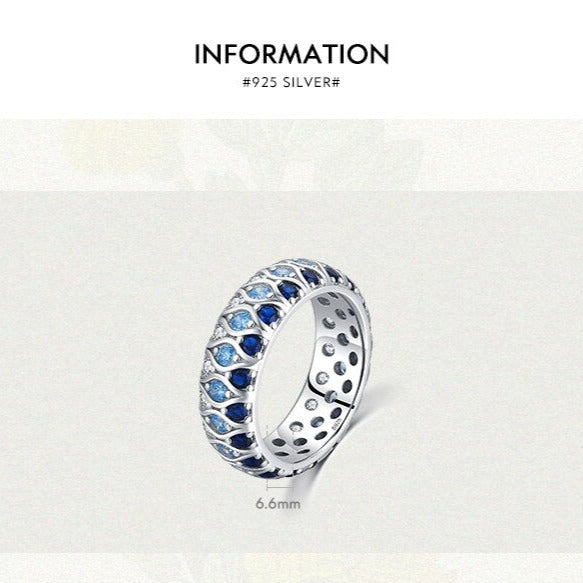 Gradient Blue Ring - RawaJewels
