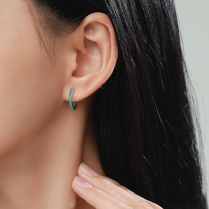 Exquisite Turquoise Stud Earrings - RawaJewels