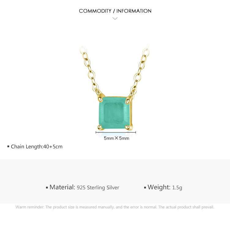 Green Tourmaline Necklace - RawaJewels