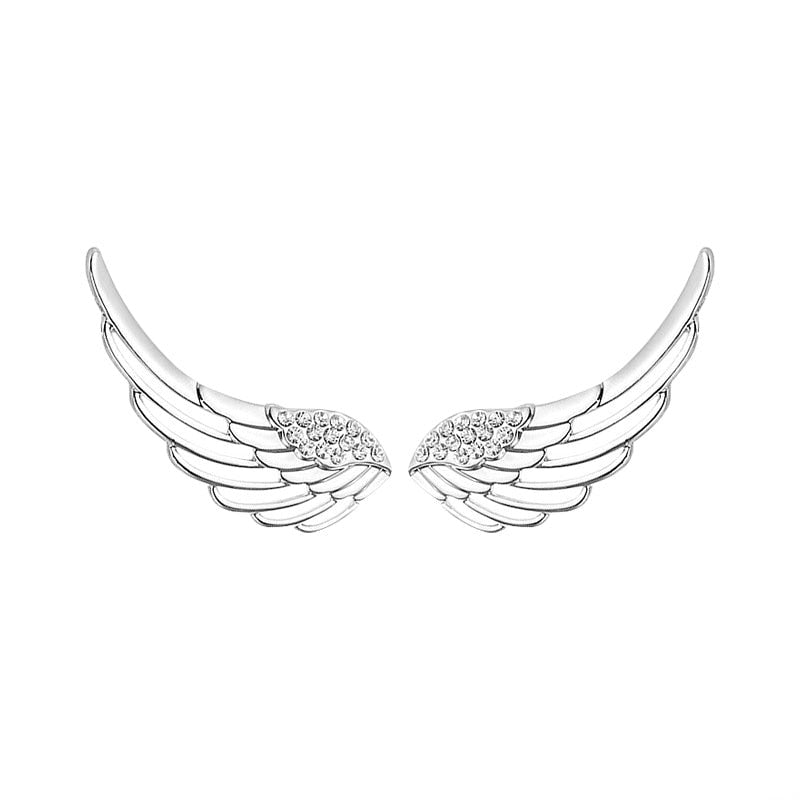Silver Wings Earrings - RawaJewels