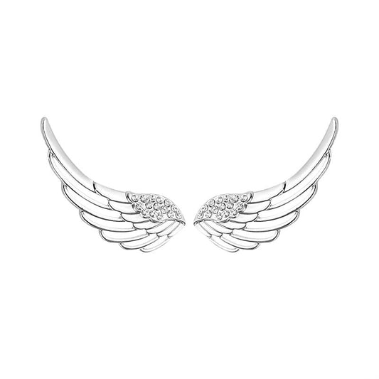 Silver Wings Earrings - RawaJewels