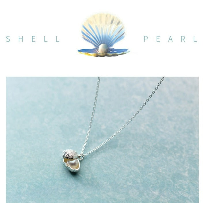 Natural Freshwater Pearl Shell Necklace