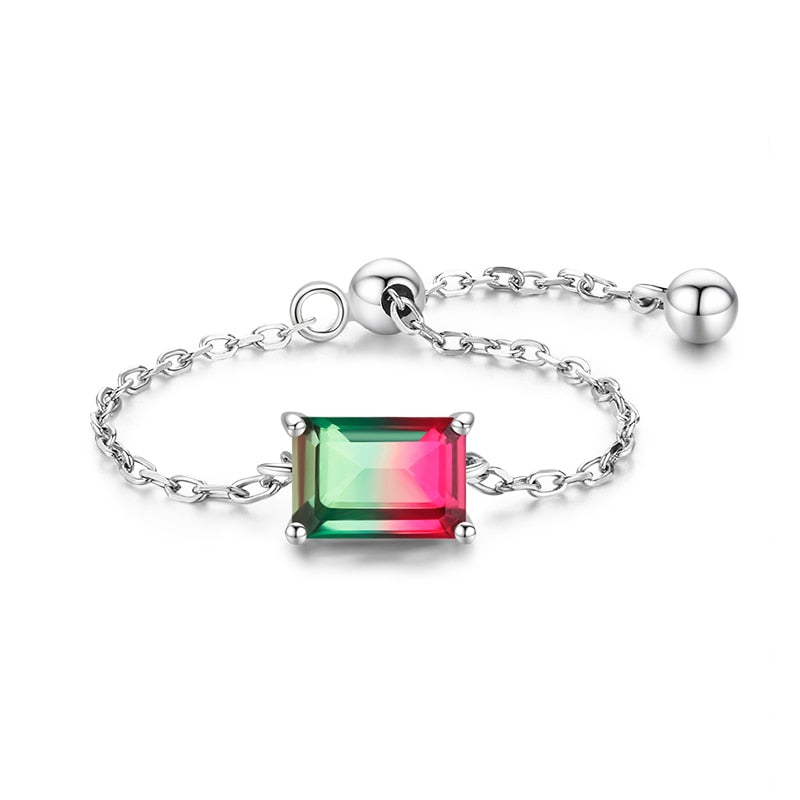 Tourmaline Adjustable Rings