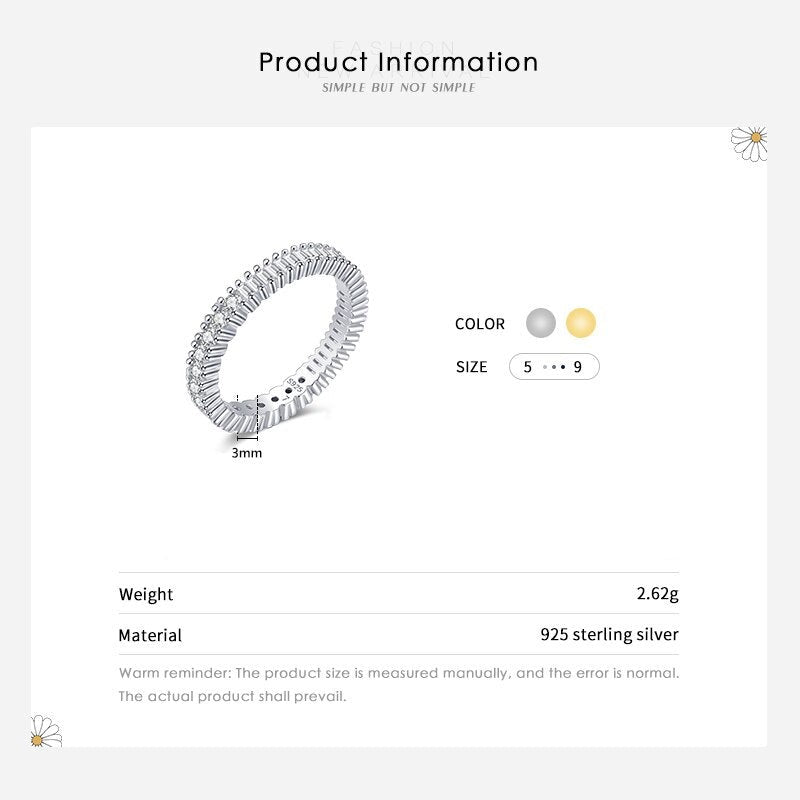 Classic Sparkling Round Square Ring - RawaJewels