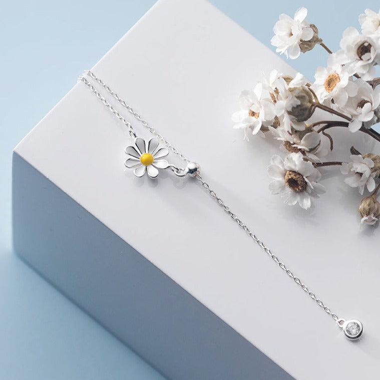 Daisy Tassel Necklace - RawaJewels