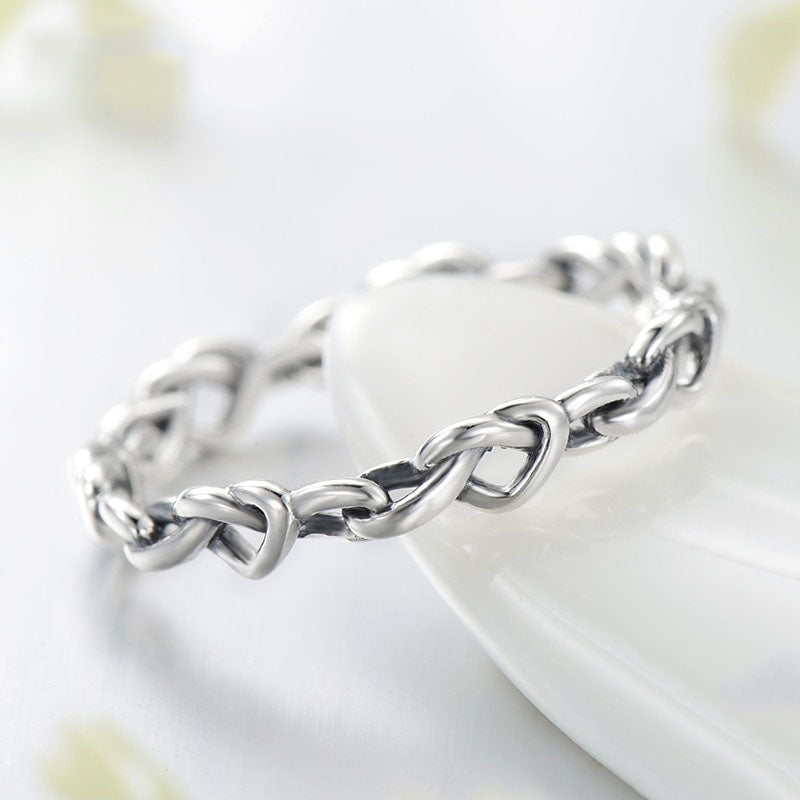 Knot Hearts Ring (With Description Letter)
