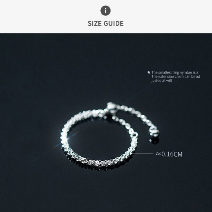 Cute Adjustable Shiny Ring