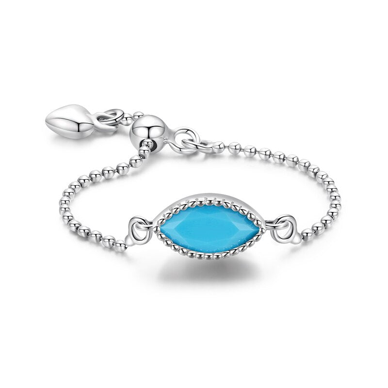 Turquoise Adjustable Ring - RawaJewels