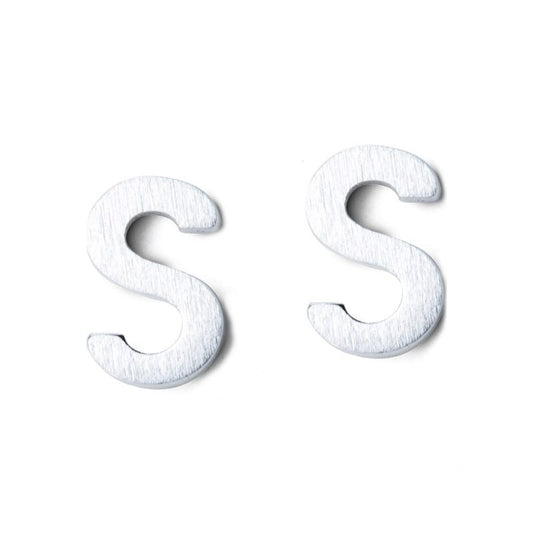 A-Z Letter Stud Earrings - RawaJewels