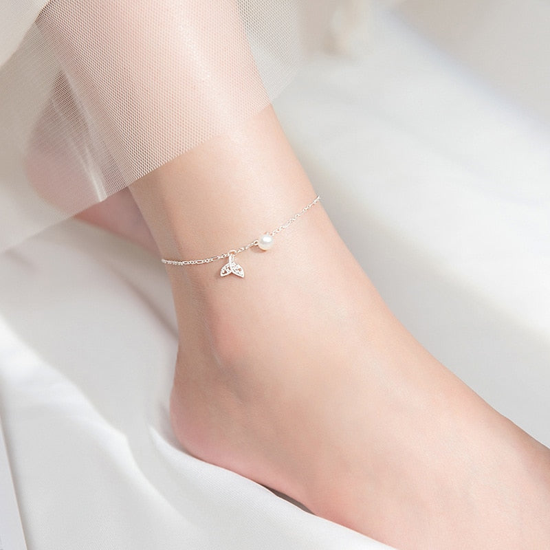 Mermaid Tail With Charms Anklet - RawaJewels