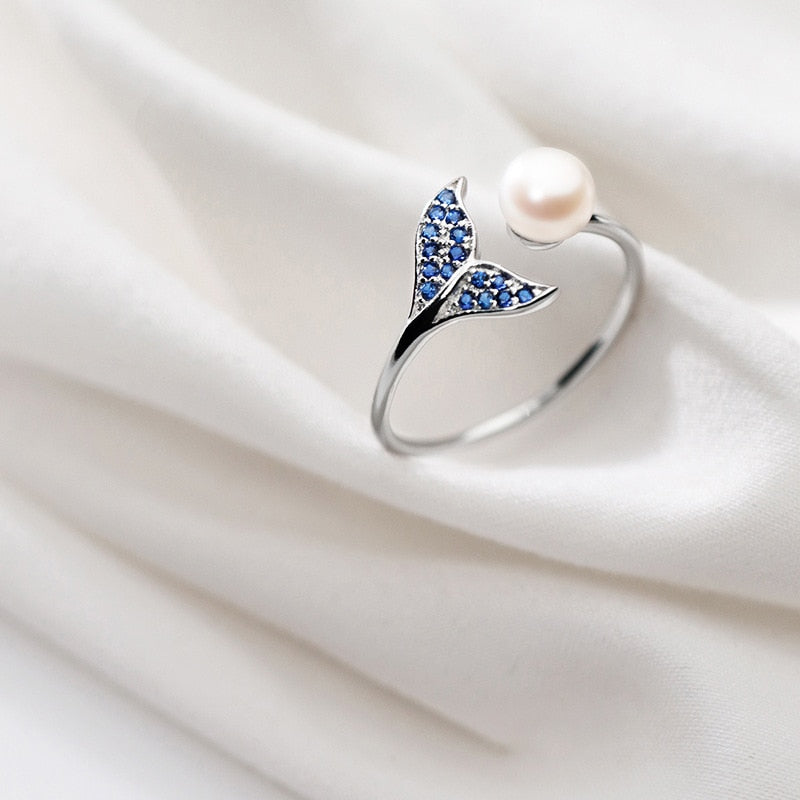 Pearl Mermaid Tail Ring