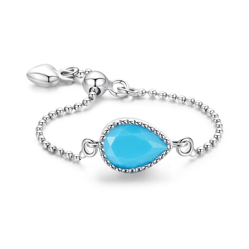Turquoise Adjustable Ring - RawaJewels