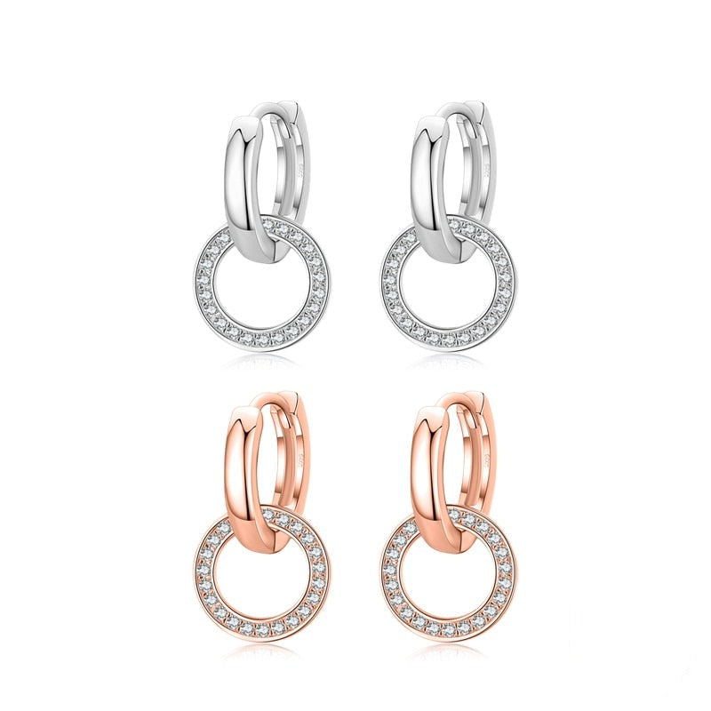 Circle Drop Earrings - RawaJewels