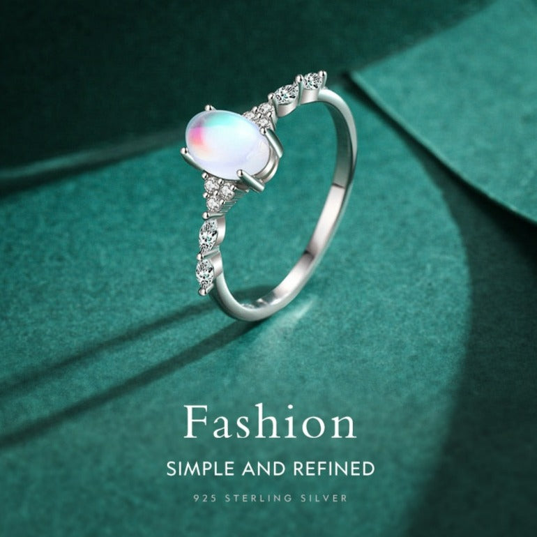 Oval Moonstone Ring